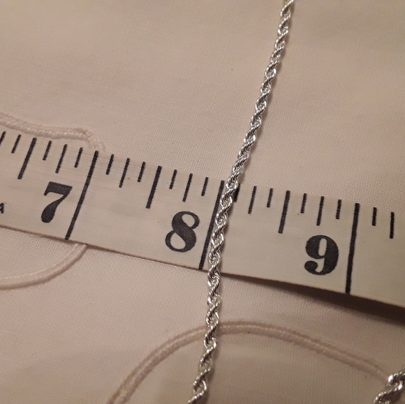 NEW, 925 STERLING SILVER 2MM D/C ROPE NECKLACE 20" - Picture 6 of 14